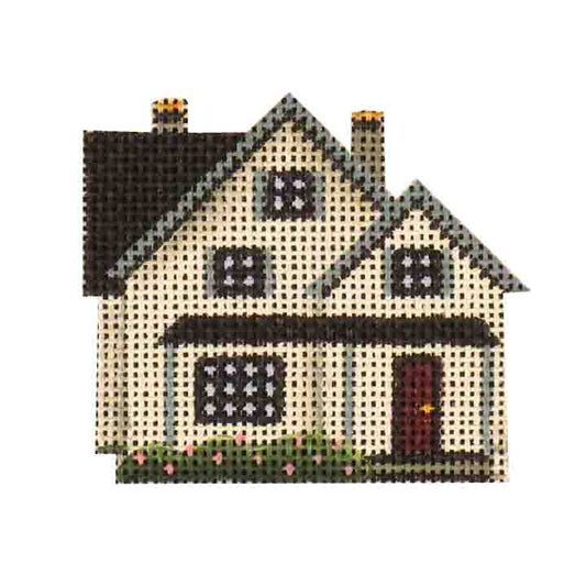 Rebecca Wood Designs White Cottage Needlepoint Canvas