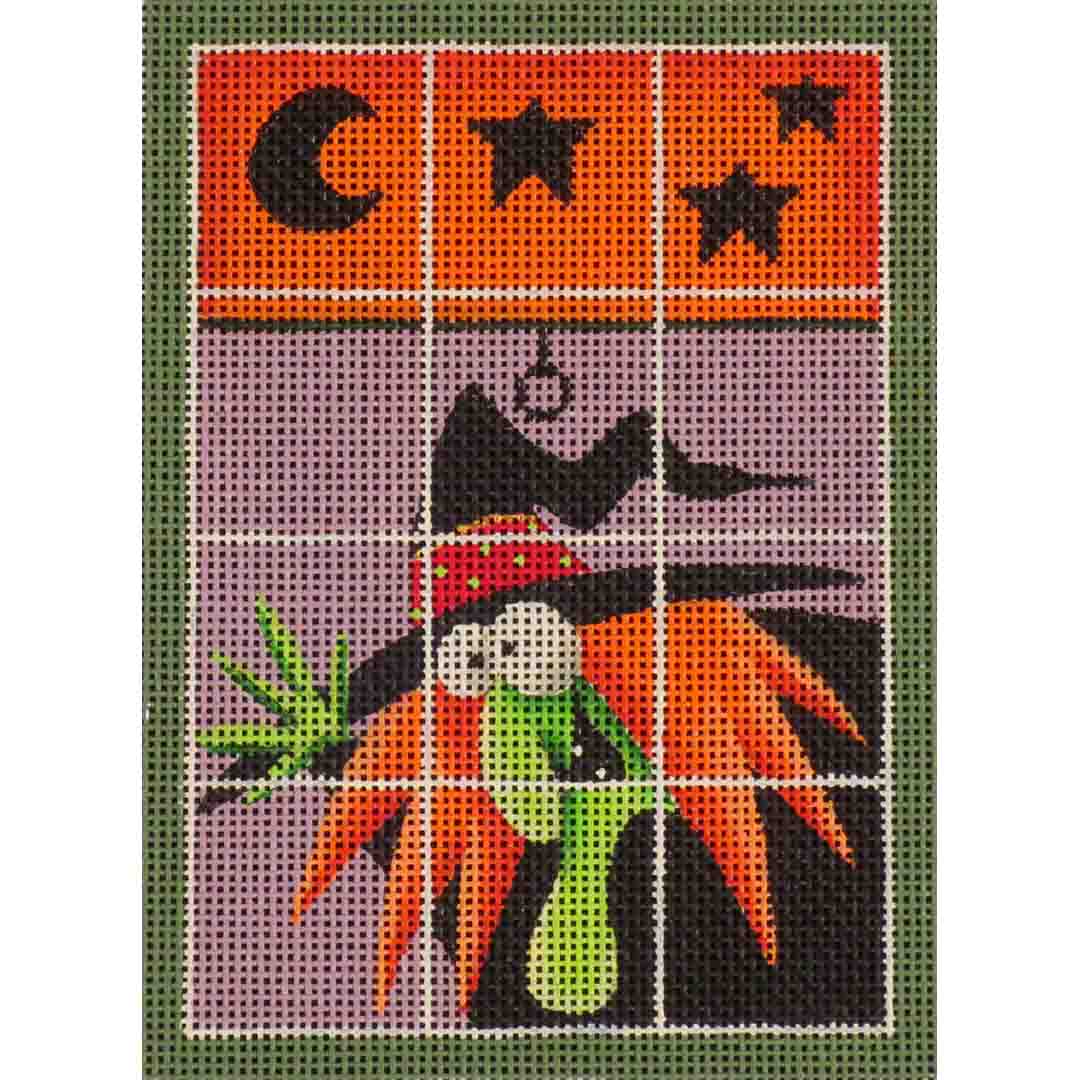 Rebecca Wood Designs Witchie Window Needlepoint Canvas