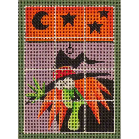 Rebecca Wood Designs Witchie Window Needlepoint Canvas