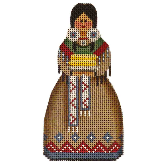 Rebecca Wood Designs Mother Indian Needlepoint Canvas