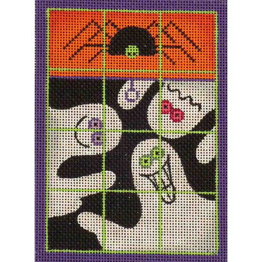 Rebecca Wood Designs Spooky Ghost Window Needlepoint Canvas