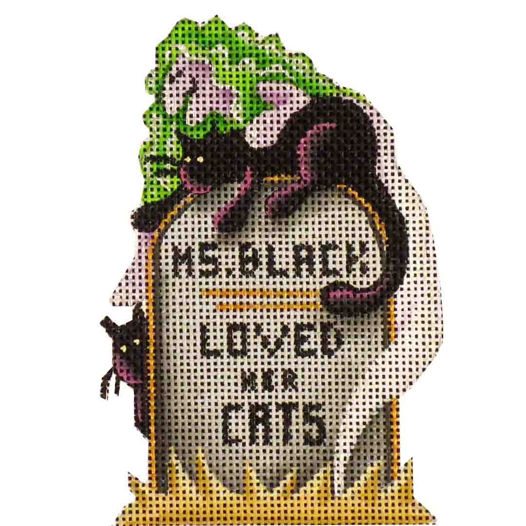 Rebecca Wood Designs Ms Blacks Ghost Needlepoint Canvas