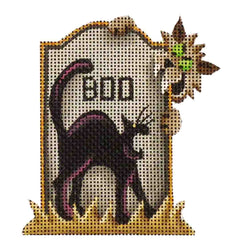 Rebecca Wood Designs Black Cat Needlepoint Canvas