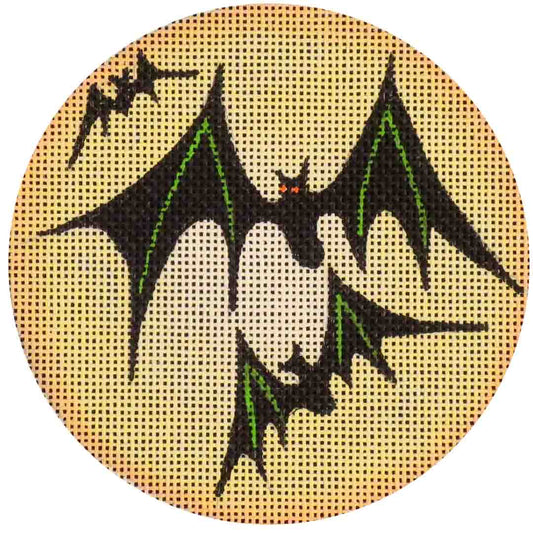 Rebecca Wood Designs Moon Bats Needlepoint Canvas