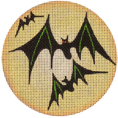 Rebecca Wood Designs Moon Bats Needlepoint Canvas