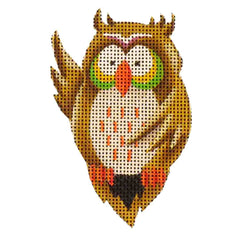 Rebecca Wood Designs Brown Owl Needlepoint Canvas