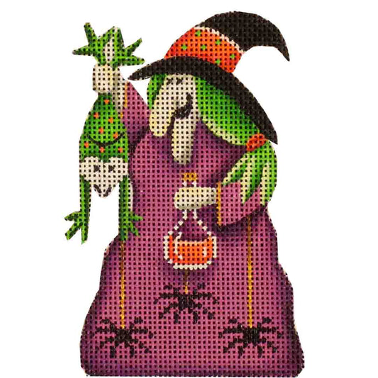 Rebecca Wood Designs Frog Abuse Needlepoint Canvas