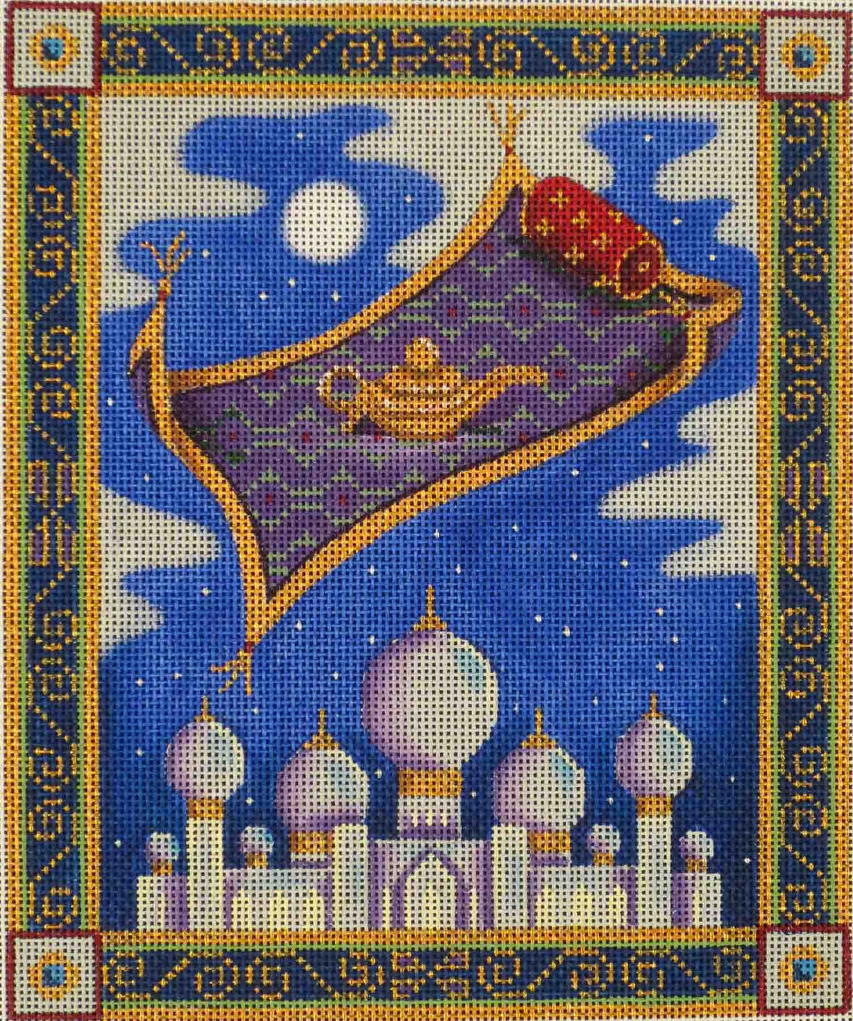 Rebecca Wood Designs Aladin Mat Needlepoint Canvas
