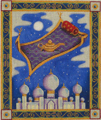 Rebecca Wood Designs Aladin Mat Needlepoint Canvas