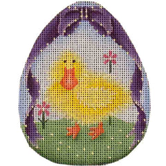 Rebecca Wood Designs Duckling Easter Egg Needlepoint Canvas