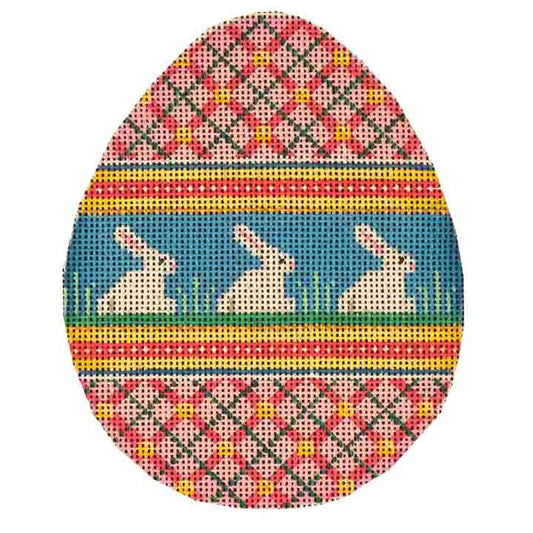 Rebecca Wood Designs Bunny Easter Egg Needlepoint Canvas