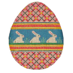 Rebecca Wood Designs Bunny Easter Egg Needlepoint Canvas