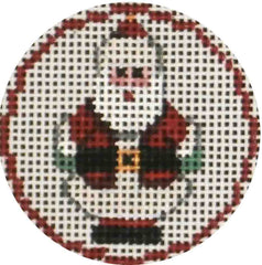 Rebecca Wood Designs Santa Ornament Needlepoint Canvas