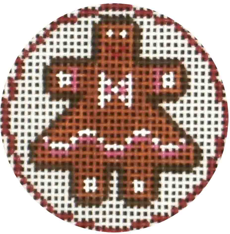 Rebecca Wood Designs Ginger Girl Ornament Needlepoint Canvas