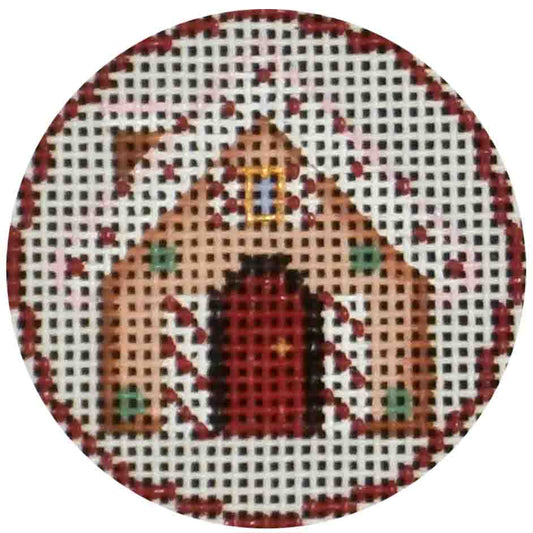 Rebecca Wood Designs Gingerbread House Ornament Needlepoint Canvas