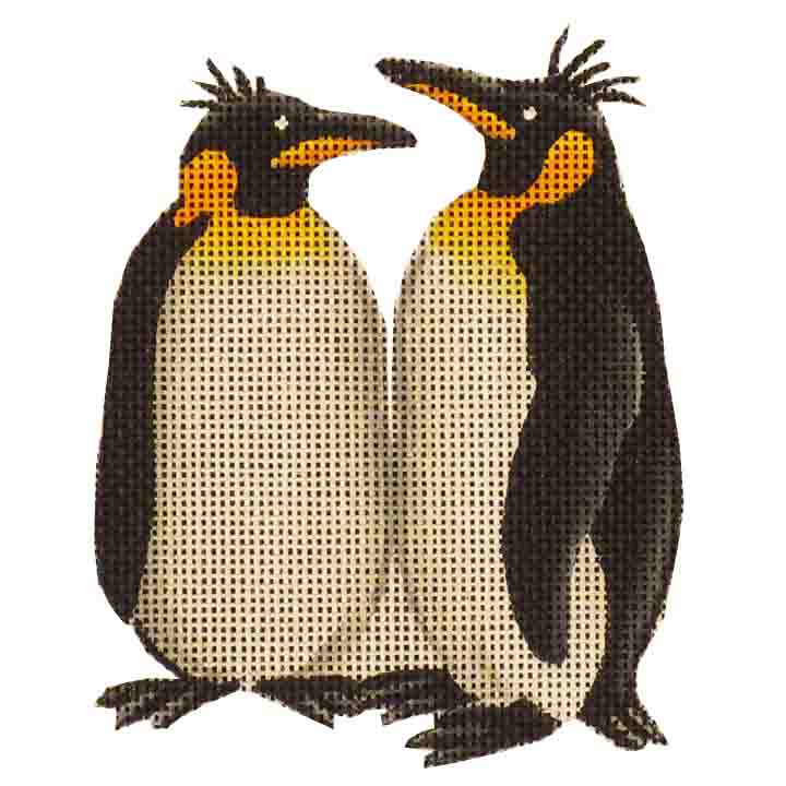 Rebecca Wood Designs Penguin Pair Needlepoint Canvas