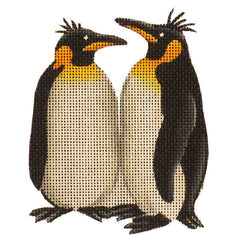Rebecca Wood Designs Penguin Pair Needlepoint Canvas