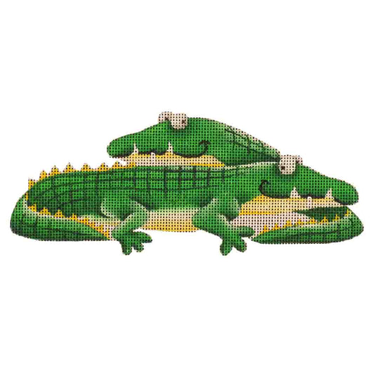 Rebecca Wood Designs Alligator Needlepoint Canvas