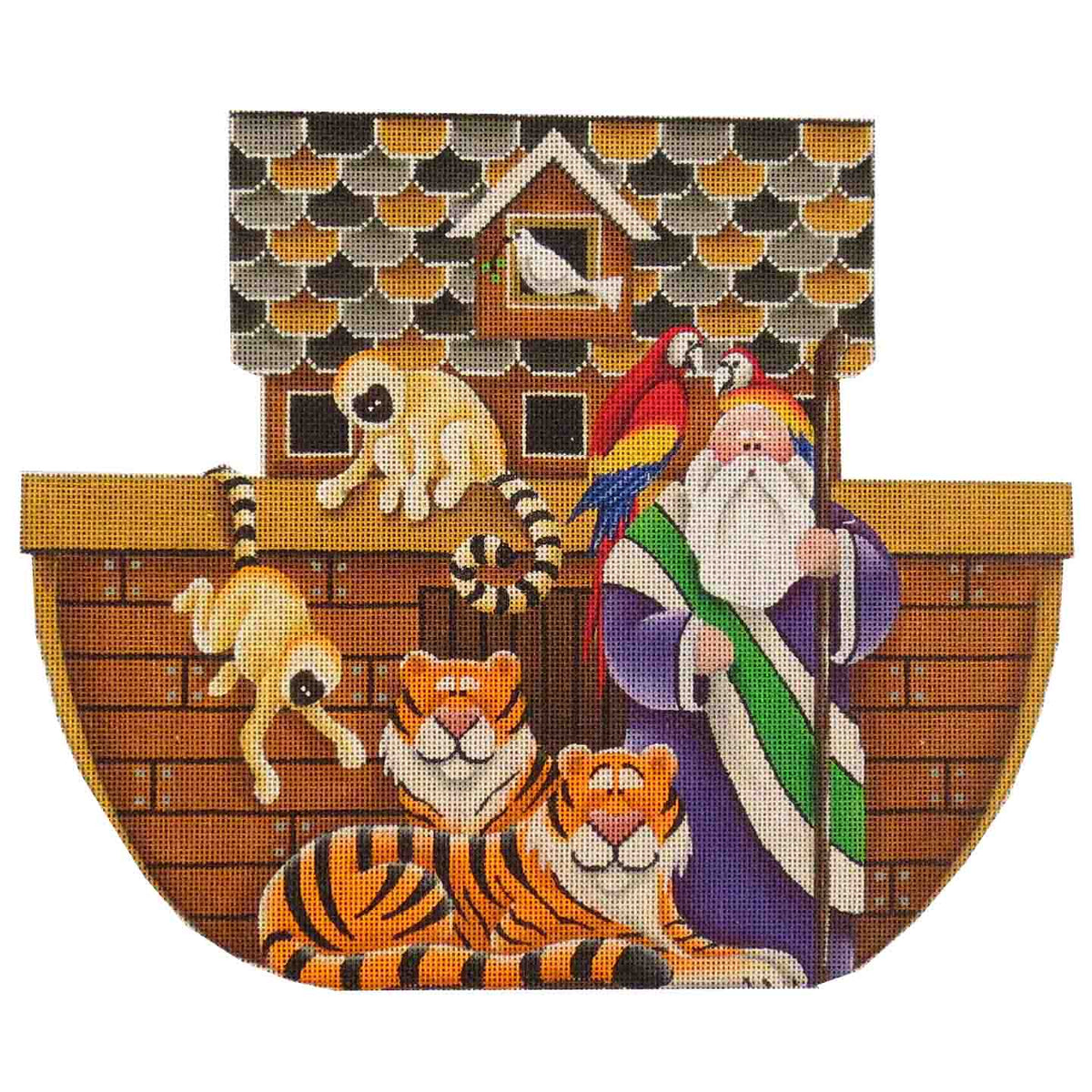 Rebecca Wood Designs Noahs Ark Needlepoint Canvas