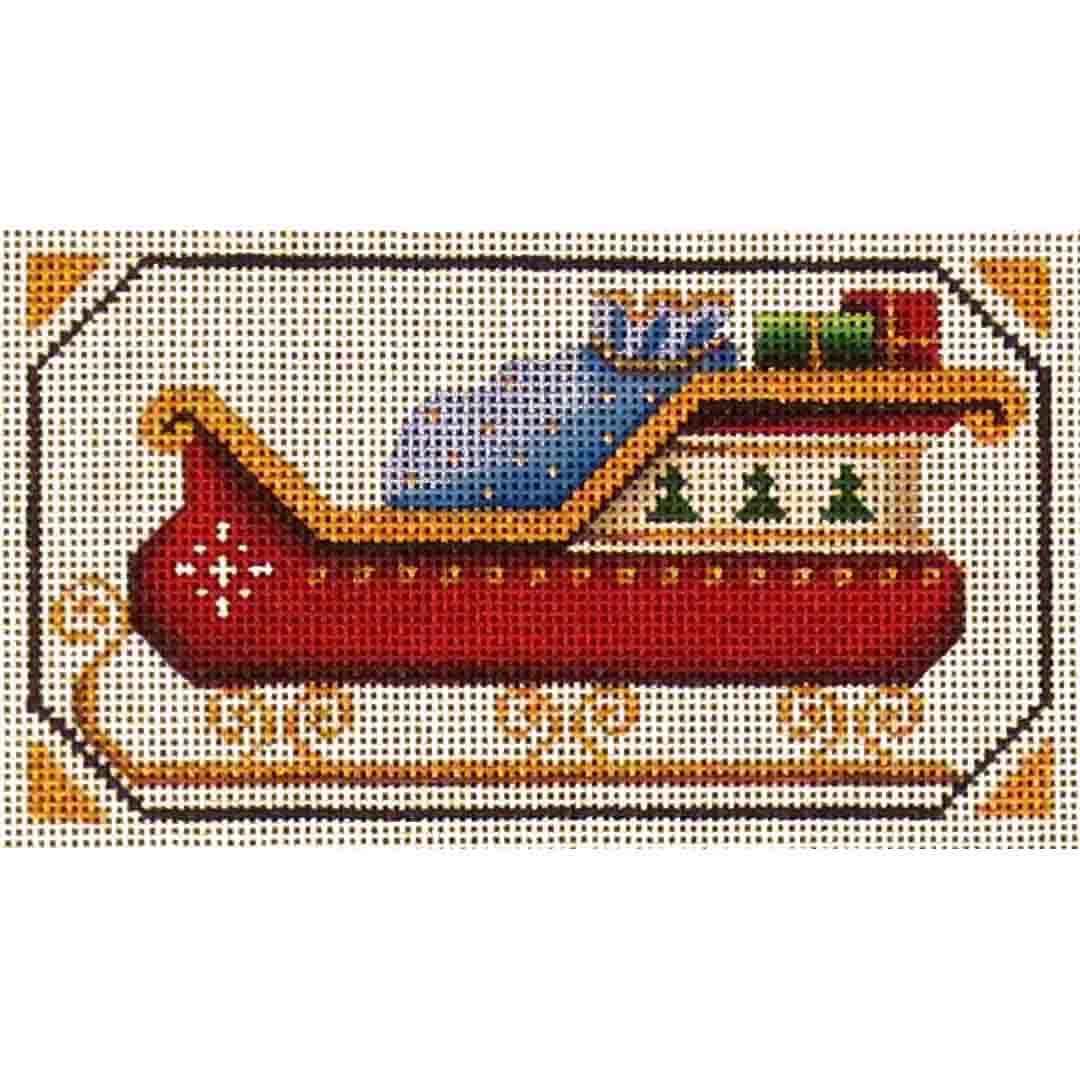 Rebecca Wood Designs Santas Sleigh Needlepoint Canvas