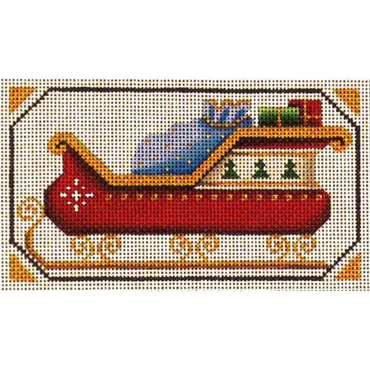 Rebecca Wood Designs Santas Sleigh Needlepoint Canvas