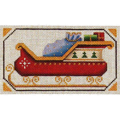 Rebecca Wood Designs Santas Sleigh Needlepoint Canvas