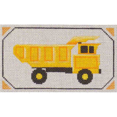 Rebecca Wood Designs Tonka Yellow Truck Needlepoint Canvas
