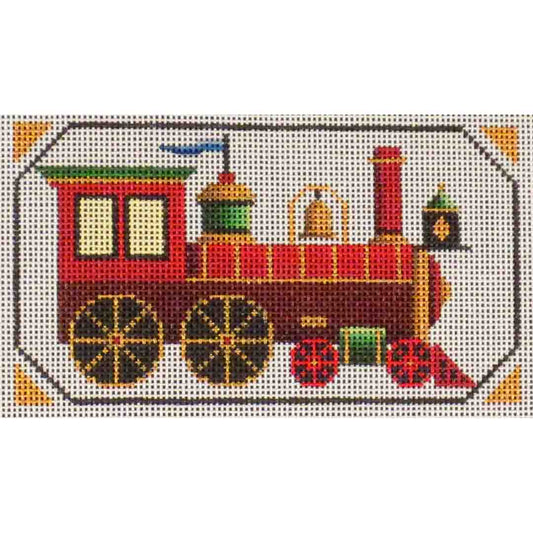Rebecca Wood Designs Red Train Needlepoint Canvas