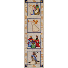 Rebecca Wood Designs Nativity Banner Needlepoint Canvas