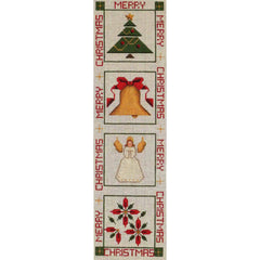 Rebecca Wood Designs December Christmas Banner Needlepoint Canvas