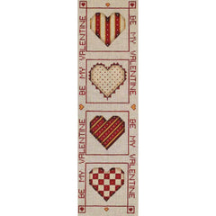 Rebecca Wood Designs February Heart Banner Needlepoint Canvas
