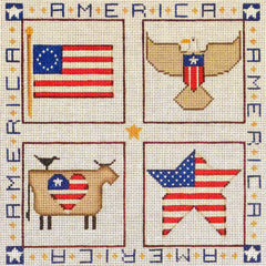 Rebecca Wood Designs July Pillow Needlepoint Canvas