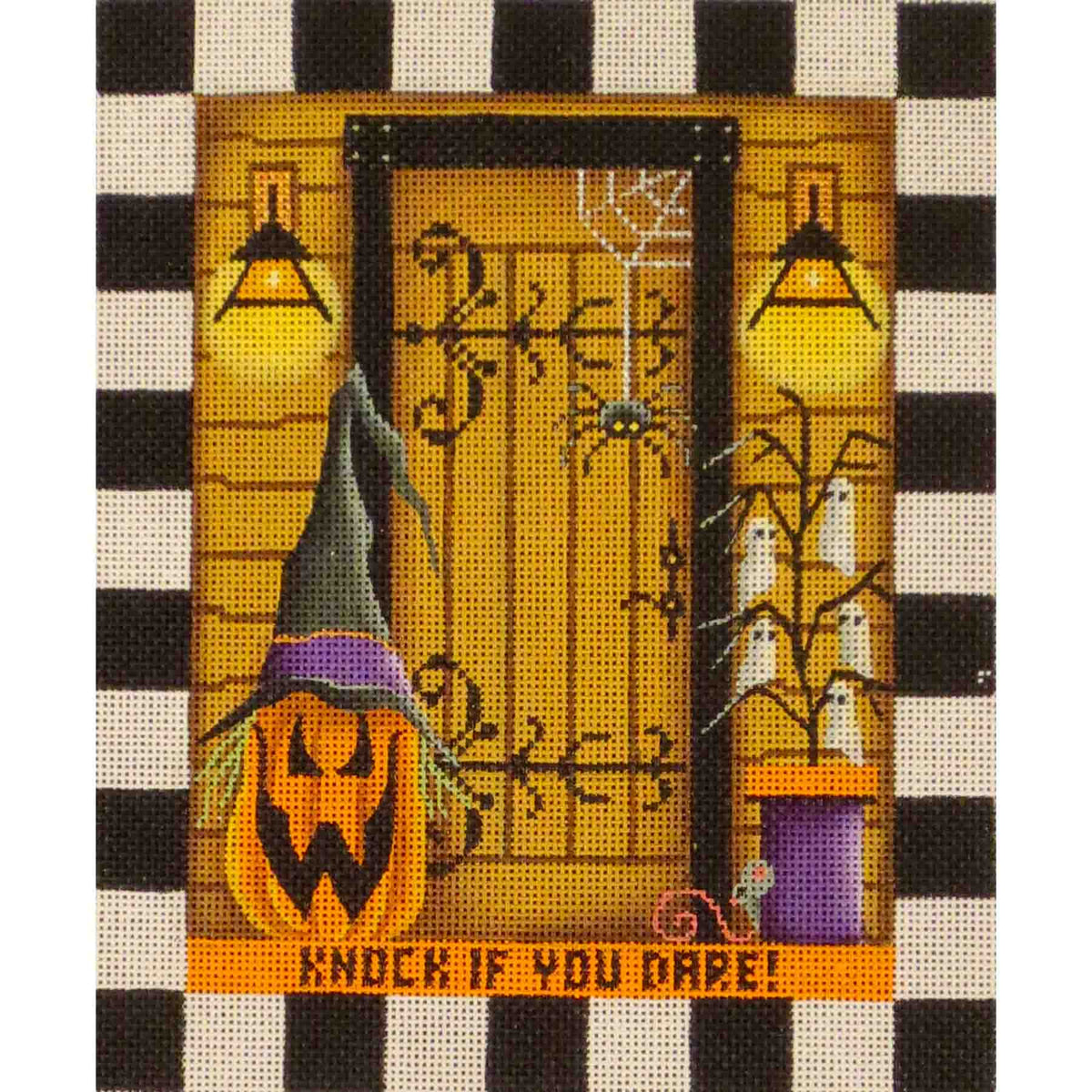 Rebecca Wood Designs October Entryway Needlepoint Canvas