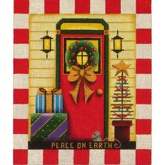 Rebecca Wood Designs December Entryway Needlepoint Canvas