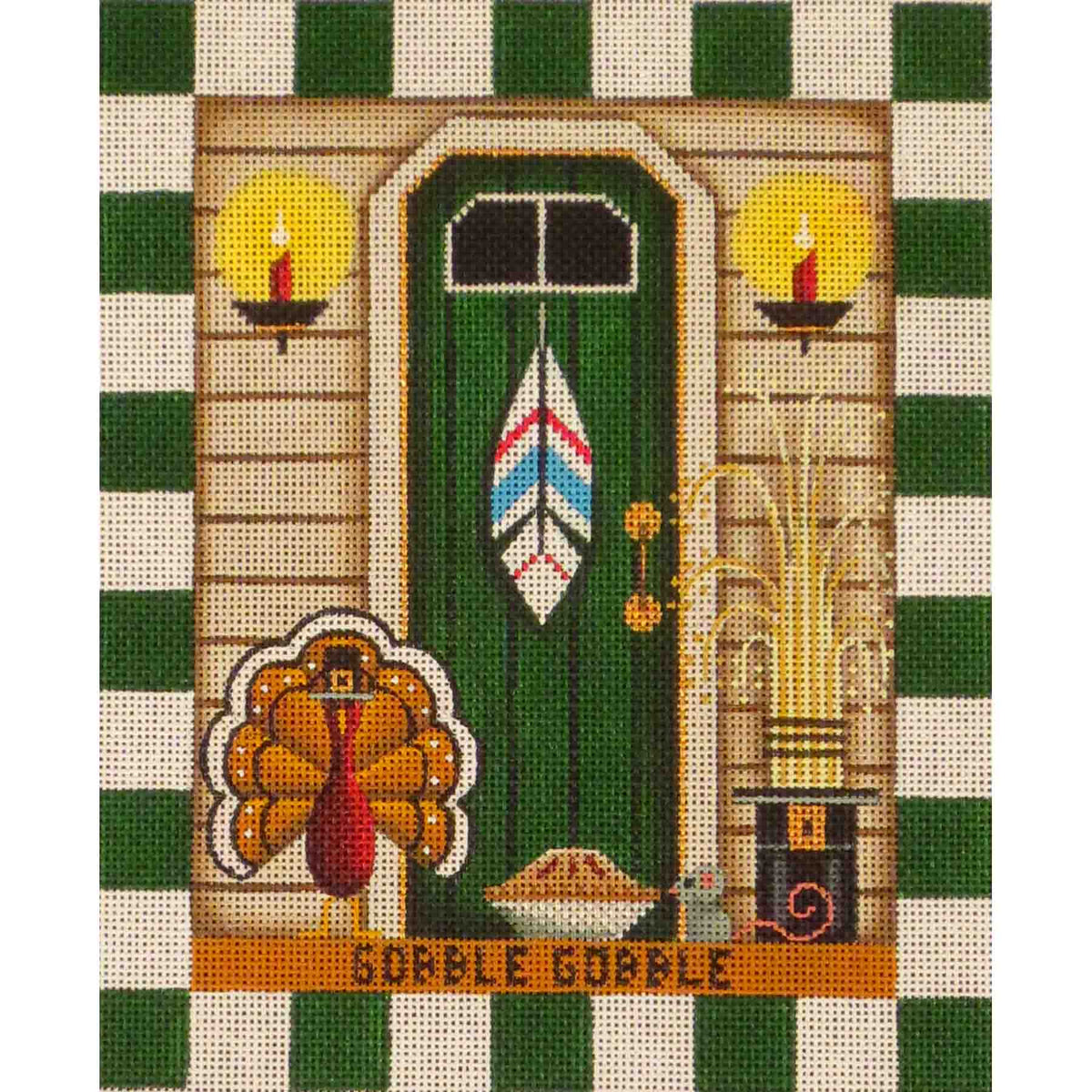 Rebecca Wood Designs November Entryway Needlepoint Canvas