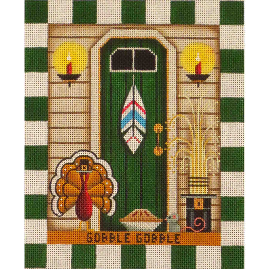 Rebecca Wood Designs November Entryway Needlepoint Canvas