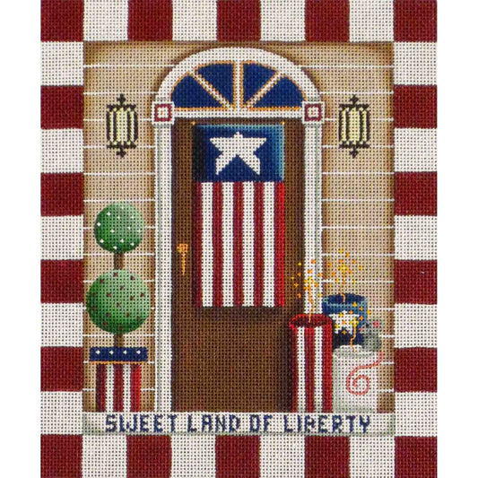 Rebecca Wood Designs July Entryway Needlepoint Canvas