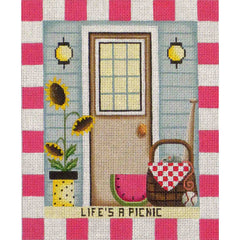 Rebecca Wood Designs August Entryway Needlepoint Canvas