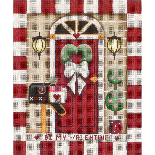 Rebecca Wood Designs February Entryway Needlepoint Canvas