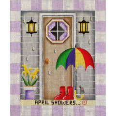 Rebecca Wood Designs April Entryway Needlepoint Canvas