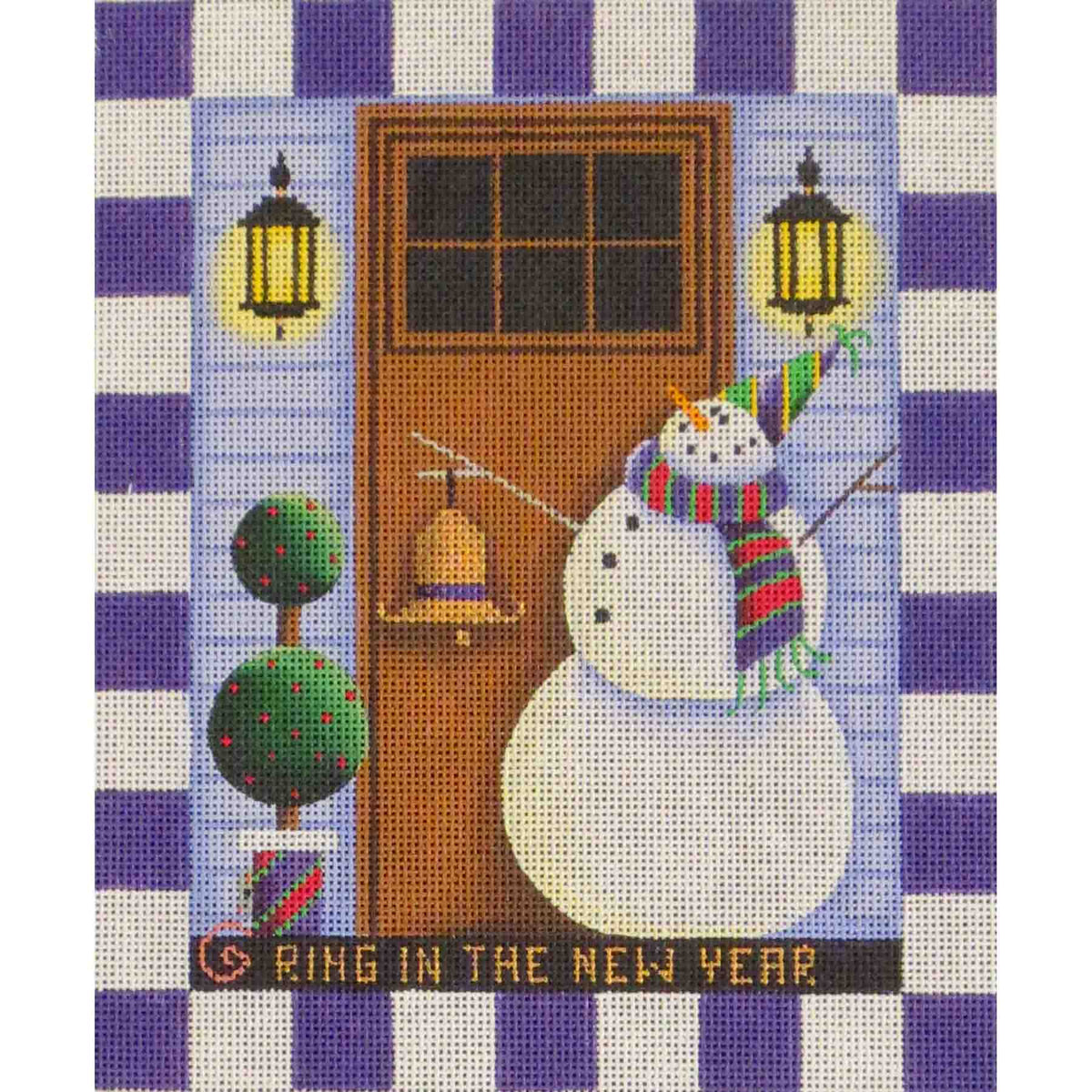 Rebecca Wood Designs January Entryway Needlepoint Canvas