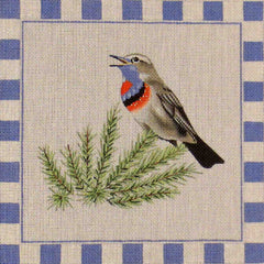 Rebecca Wood Designs Blue Throat Needlepoint Canvas