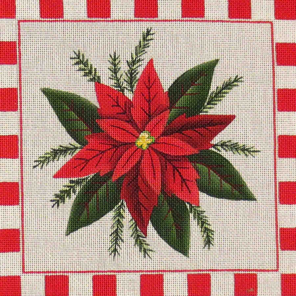 Rebecca Wood Designs Poinsettia Needlepoint Canvas