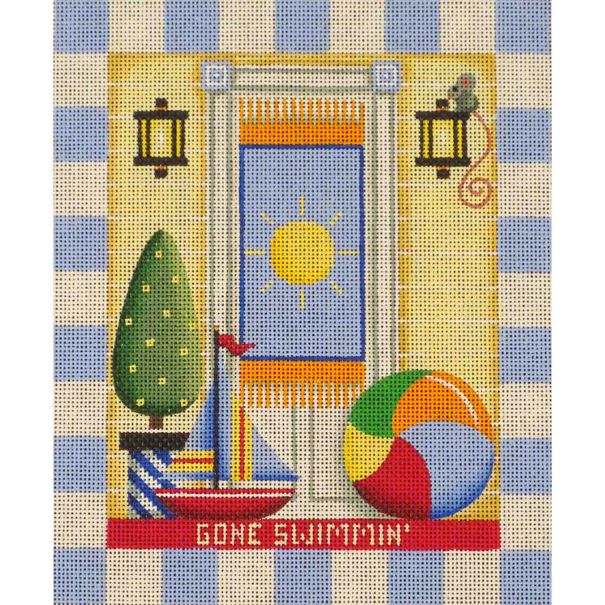 Rebecca Wood Designs June Entryway Needlepoint Canvas