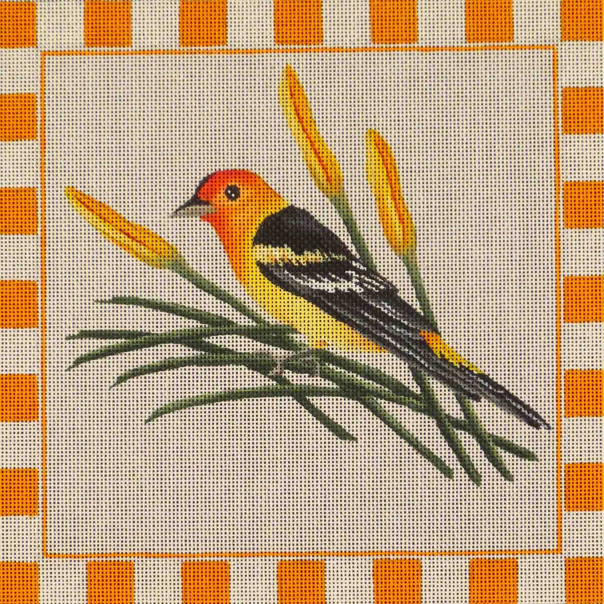 Rebecca Wood Designs Western Tanager Needlepoint Canvas