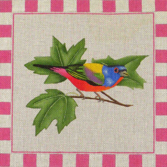 Rebecca Wood Designs Painted Bunting Needlepoint Canvas