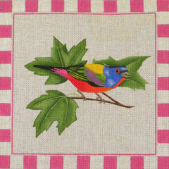 Rebecca Wood Designs Painted Bunting Needlepoint Canvas