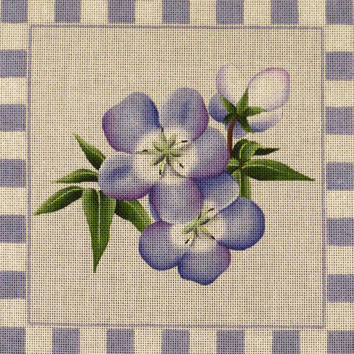 Rebecca Wood Designs Baby Blue Needlepoint Canvas