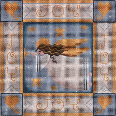 Rebecca Wood Designs Angel Pillow Needlepoint Canvas