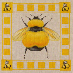Rebecca Wood Designs Yellow Bee Pillow Needlepoint Canvas